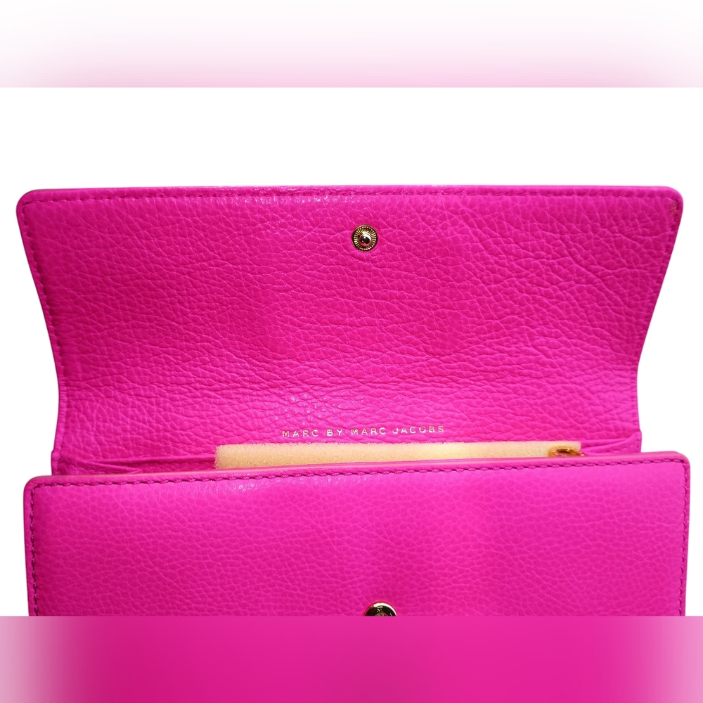Marc By Marc Jacobs Pink Leather Wallet Clutch NWT - Picture 3 of 3